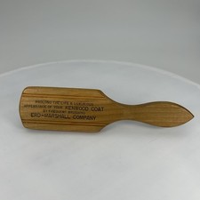 Vintage Kenwood Marshall Wool Coat Advertising Wooden Handle Wire Brush