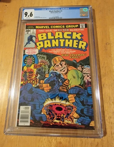 BLACK PANTHER #1 CGC 9.6 WHITE PAGES 1977 1ST SOLO TITLE