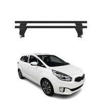 Menabo DachträGer GrundtäGer FüR Kia Carens 2013-2021 50Kg Alu Schwarz 2 Tlg