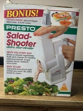 Presto Salad Shooter 02910 Electric Slicer Shredder 1996 Vintage W/Box READ