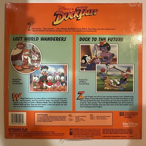 DuckTales - Lost World Wanderers / Duck To The Future Laserdisc Disney Cartoons - Bild 2 von 4