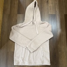 NWT Abercrombie  Fitch Pink SOFT AF SWEATSHIRT SHERPA HOODIE Size Small