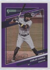 2021 Panini Donruss Holo Purple Carlos Correa #76 1u6