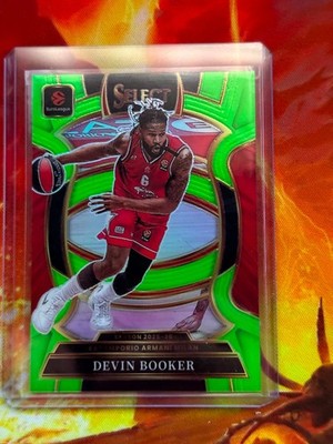 2025/26 Panini Select EUROLEAGUE Concourse  Devin Booker NEON GREEN PRIZM /75
