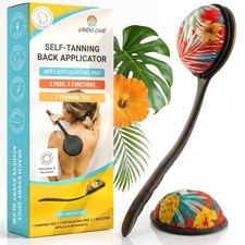 Tanning Lotion Applicator for Back, Tanner Applicator Includes Exfoliating Pa...