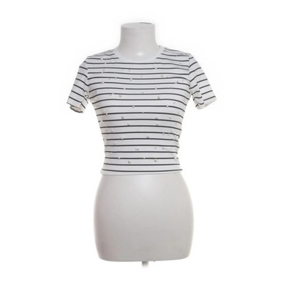Derin Life, Crop Top, Größe: L, Schwarz/Weiß, Streifen, Rippenstrick, Damen #cpa