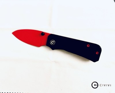 Custom Baby Banter w/ Red Nitro-V Blade & Black Titanium Scales by Flytanium