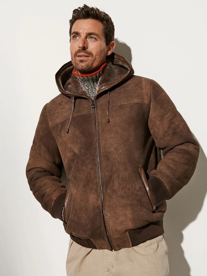 Luke Hooded Sheepskin Jacket - Image 2 of 4