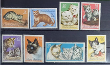 Romania 1965 Mi 2387-2394 MNH** Zoo animals Cats  . See Photos for Condition