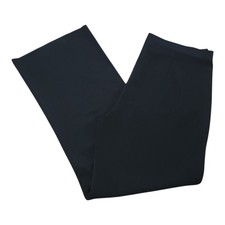 Exclusively Misook Pants Women  s 2X Black Wide Straight High Rise Stretch Waist