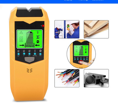 5 in 1 Stud Finder Wall Scanner LCD Display Detector for Wood AC Wire Metal Pipe
