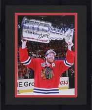 Framed Duncan Keith Blackhawks Signed 16x20 2015 Stanley Cup Champs Cup Photo