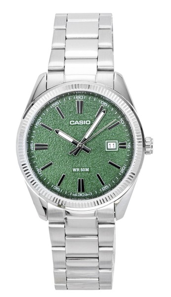 Casio Standard Quarz GrüN Zifferblatt LäSsige MTP-1302DA-3AV 50M Herrenuhr-image