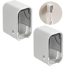 Wall Mounted Toothbrush Holder with Cover for Bathroom Shower Travel Home Single