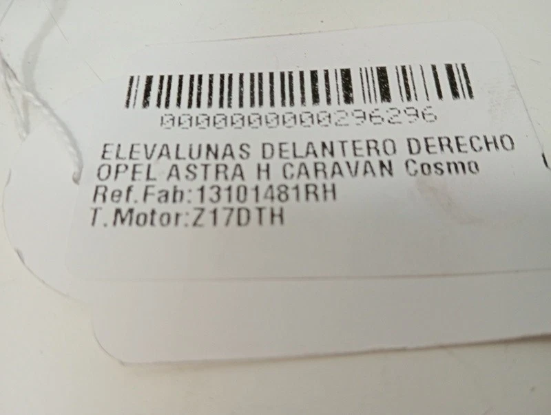 13101481RH elevalunas delantero derecho para OPEL ASTRA H RANCHERA FAMILIAR 1.7 - Imagen 4 de 4