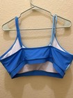 Women's Blue/Light Blue Colorblock Pullover Swim Top Wireless Stretch XXL — photo 2