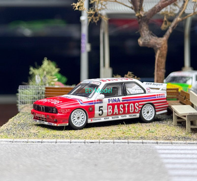 BN Moke 1:64 1992 Red M3 E30 MK1 #5 DTM Sports Model Diecast Metal Car 
