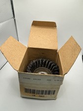 Vintage Crimped Wire Cup Brush 5&rdquo; x 5/8&rdquo;-11 Threaded Arbor USA in Original Box