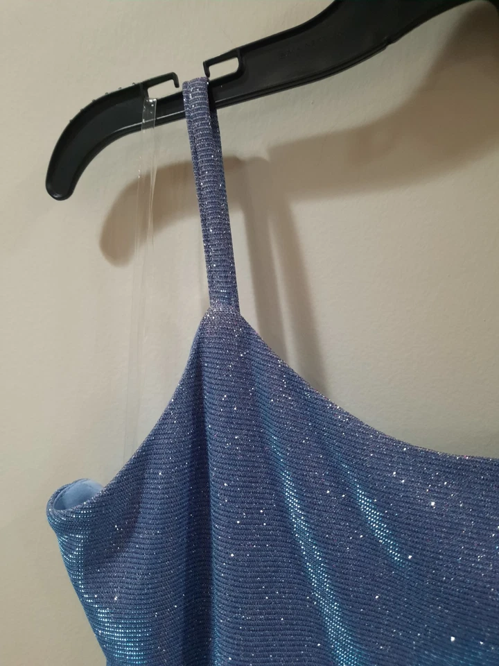 Nuevo Vestido de Pascua Púrpura Brillo Periwinkle Edición Rara Talla 16 Foto 4 de 4