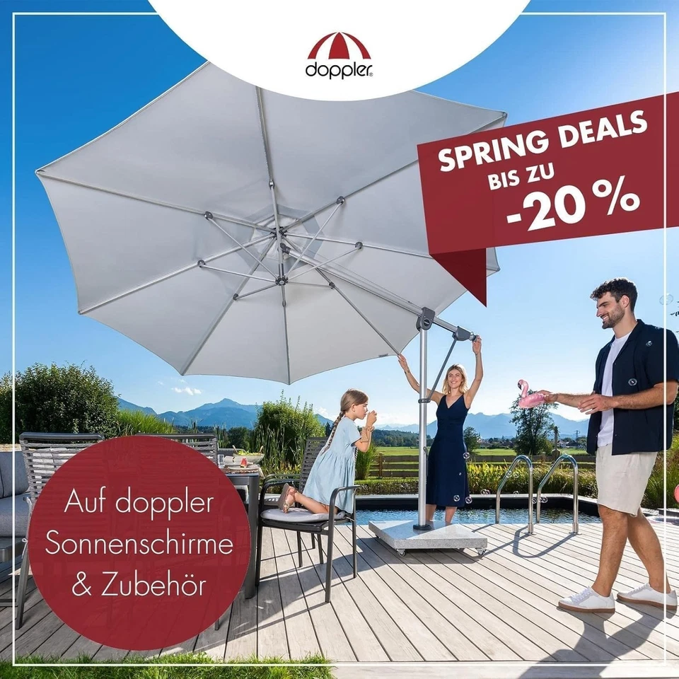 Doppler Reduziereinsätze für Granit Sonnenschirmständer – Reduzierringe 5er S... - Bild 4 von 4