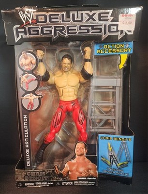 WWE Deluxe Aggression Series 7 Chris Benoit Jakks Pacific New In Box See Pics!!!