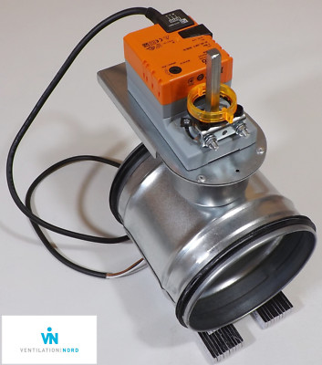 Butterfly valve DTBU Ø180 sealed spiral duct living room ventilation Belimo LM230A 230V