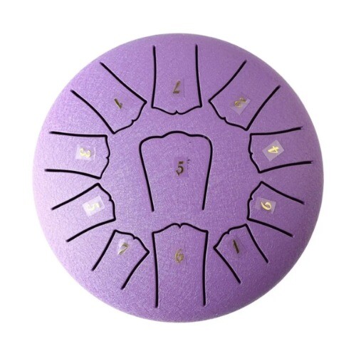 Mini Steel Tongue Drum 6 Inch 11 Notes Hollow Drum Music Drum Ethereal Drum Yoga - Picture 26 of 26