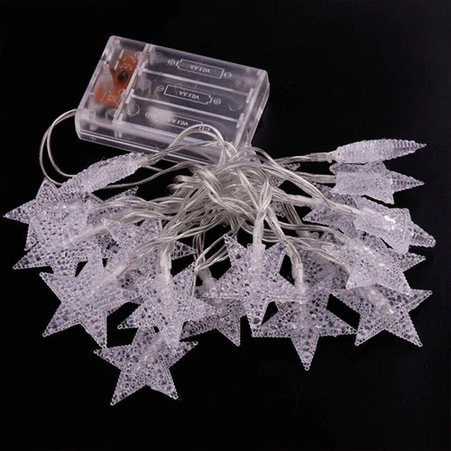 Battery Operated LED Star Fairy String Lights Bedroom Twinkle Light Indoor Decor - Picture 7 of 9