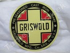 Griswold Cast Iron Ware 18" Round Metal Sign