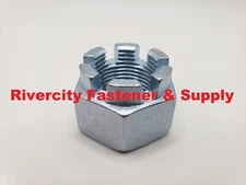 (5) M18-1.5 Slotted Hex Castle Nut 18mm Fine Thread nuts M18x1.5 Nut 18mm x 1.5