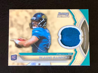 2011 Bowman Sterling Blaine Gabbert Card #BSR-BG Mint PATCH Rookie RC