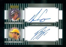 2008 Razor Signature Dual Black Autograph David Cooper/Brett Wallace 12/25
