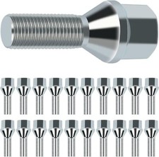 20pcs 12x1.25 Wheel Lug Bolts Shank 28mm For Chrysler 200 Dodge Dart Jeep Silver 20pcs 12x1.25 Wheel Lug Bolts Shank 28mm For Chrysler 200 Dodge Dart Jeep Silver