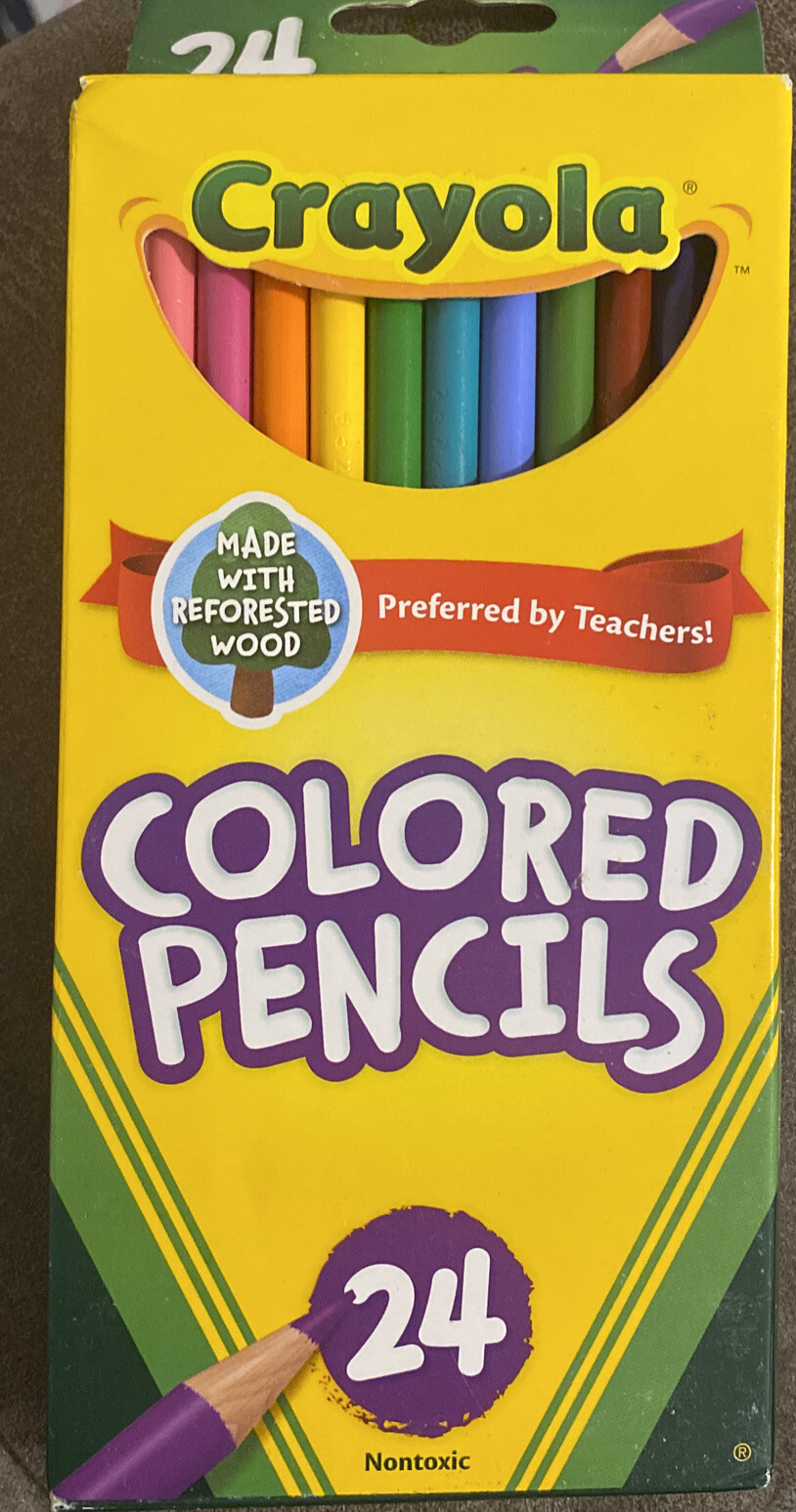 Crayola 68-4024 Long Colored Pencils - Pack of 24
