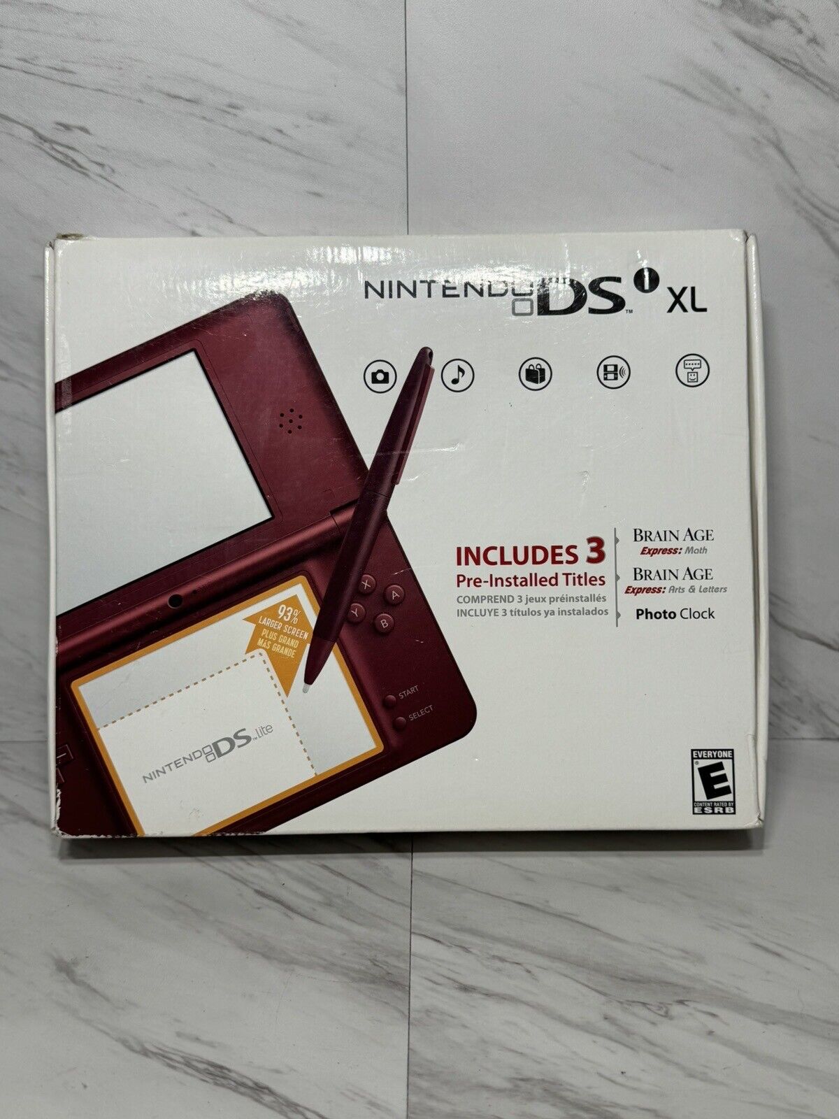 Nintendo DSi XL Launch Edition 256MB Handheld System - Burgundy for sale  online