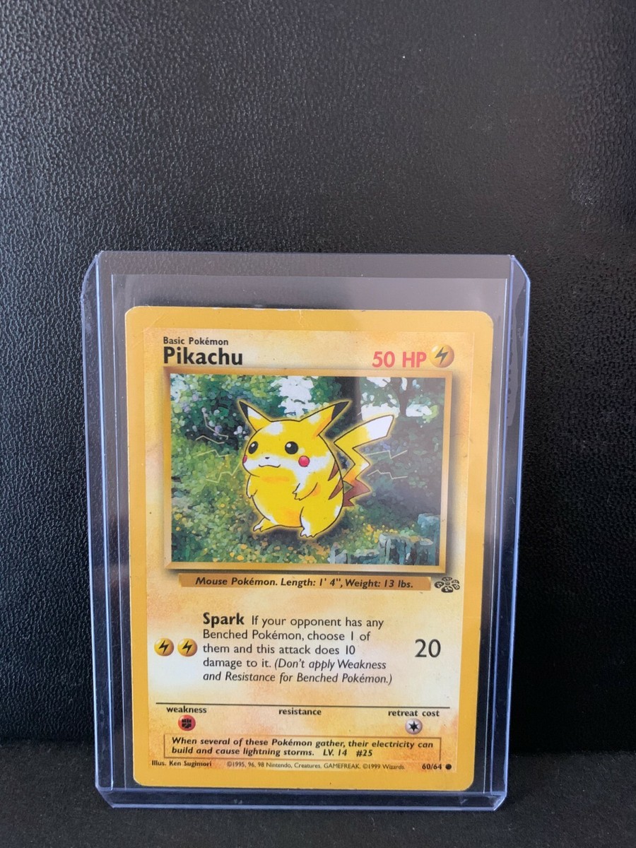PIKACHU Jungle Set 60/64 Common Pokemon Card 1999 Non-Holo WOTC | eBay
