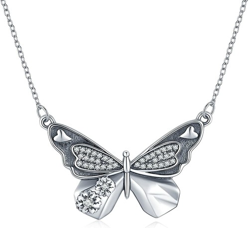 Butterfly Necklace for Women Sterling 