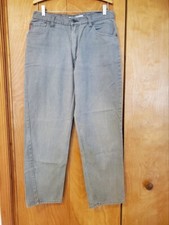 Vintage Bugle Boy Original Gray Jeans New Denim Basics 33 W x 30 L 90's 33 x 30