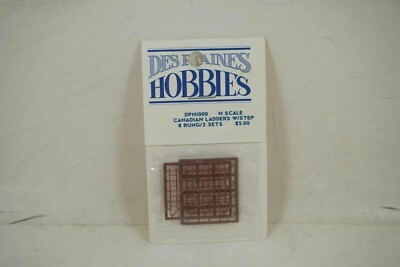 NOS Des Plaines Hobbies CANADIAN LADDERS W/STEP 8 Rung/2 Sets N Scale - DPN1000