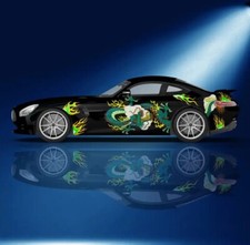Dragon Car Decal Dragon Flaming Car Decal Both Sides Custom Flame Decals Dragon Car Decal Dragon Flaming Car Decal Both Sides Custom Flame Decals