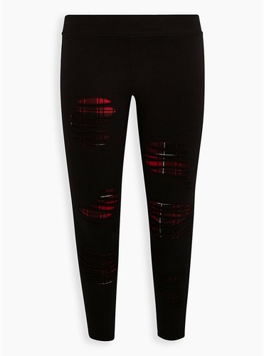 Torrid Premium Legging Slashed Red 