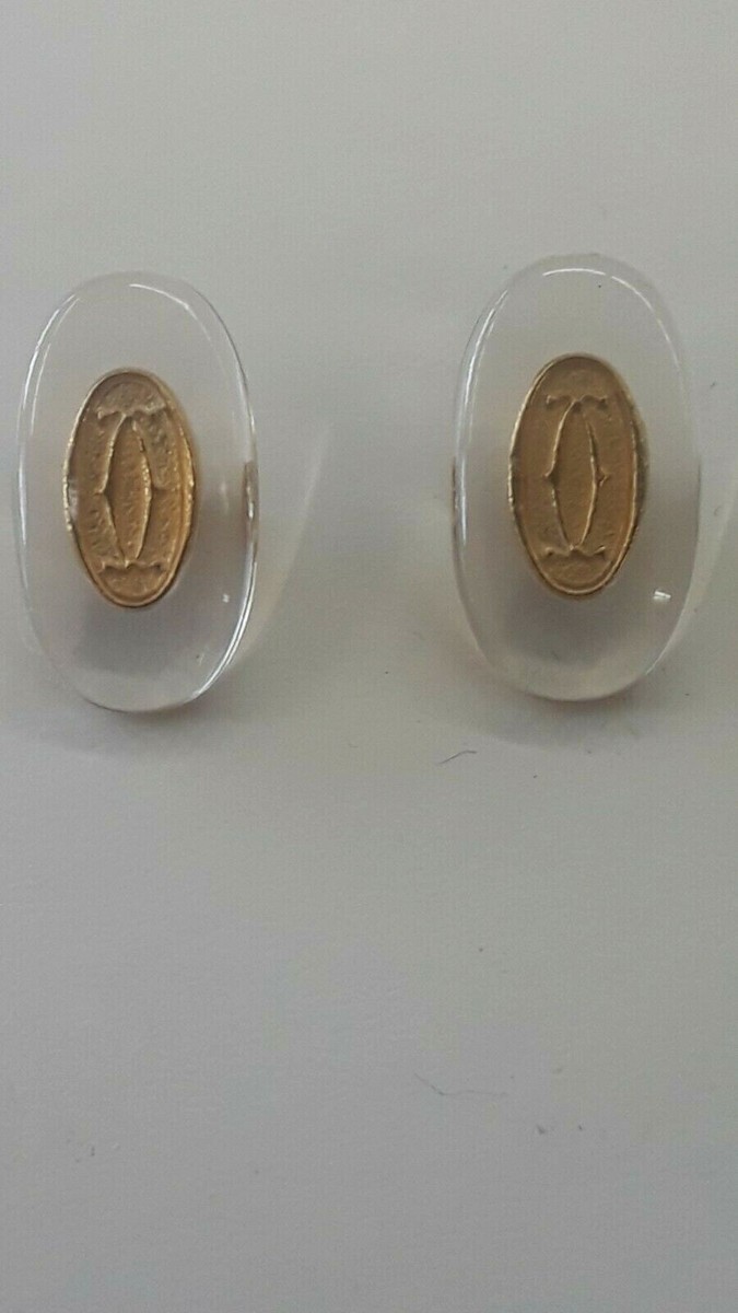【正規品】新品　Cartier カルティエメガネ用ノーズパッドsサイズ　シルバー NEW! Cartier Glasses Nose Pads Replacement - Gold/Silver + Free