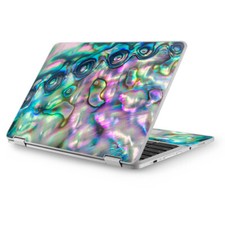 Skins for Asus Chromebook 12.5 vinyl wrap - Abalone shell pink green blue opal
