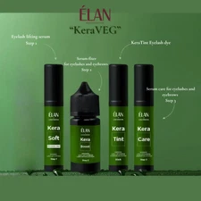 ELAN KeraVeg Eyelash lifting system, lifting serum, serum-fixer, Kera Tint Black