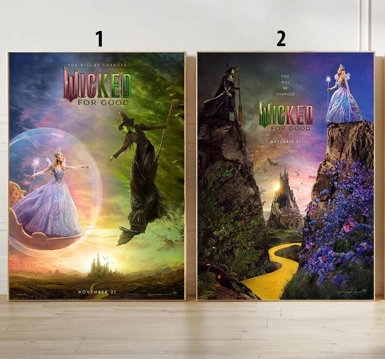 NEU Wicked For Good Poster, Wicked 2 Poster 2025 Film
