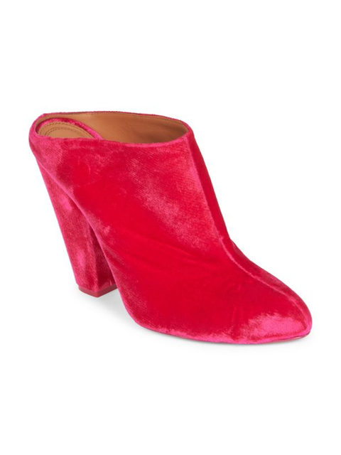 fuchsia mules