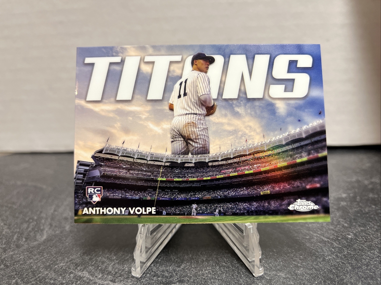 2023 Topps Chrome Update Series Anthony Volpe RC Titans Insert #CT-19 Yankees