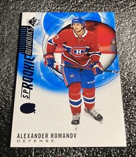 2020-21 Upper Deck SP Rookie Authentics Blue Alexander Romanov #119 RC