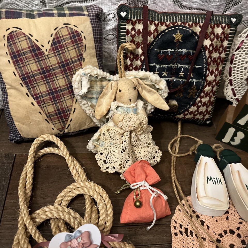 Vintage Wooden Home Decor Decorative Items Assortment Country Theme Cottage eBay