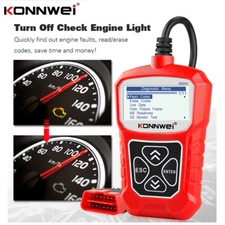 KONNWEI KW310 OBD2 Diagnostics Scanner Tool Check Engine Light Erases Codes